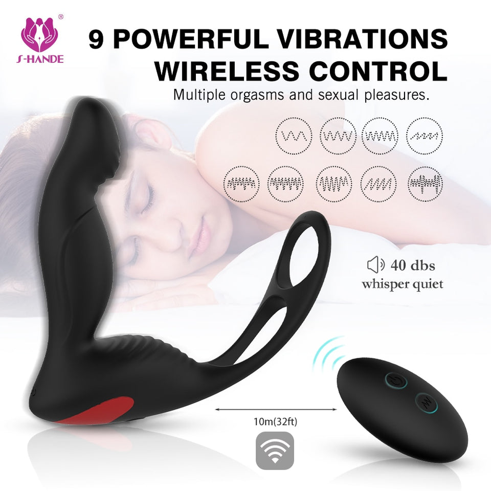 3 IN 1 REMOTE CONTROLLED VIBRATING PROSTATE MASSAGER
