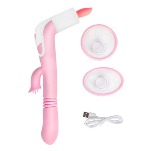 Pussy Licking Toys for Women Sucking Vibrator Sex Licking Machine Blowjob Tongue Vibrating Nipple Sucking Clitoris Stimulator