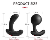 REMOTE CONTROL INFLATABLE ANAL PLUG VIBRATOR & PROSTATE MASSAGER